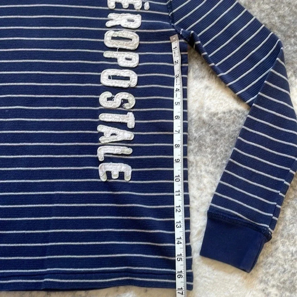 🔥4/$20 Aeropostale Long Sleeve  Waffle Shirt - Picture 8 of 9